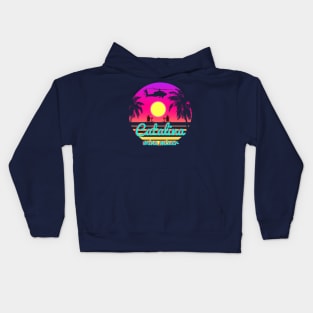 catalina setting sun Kids Hoodie